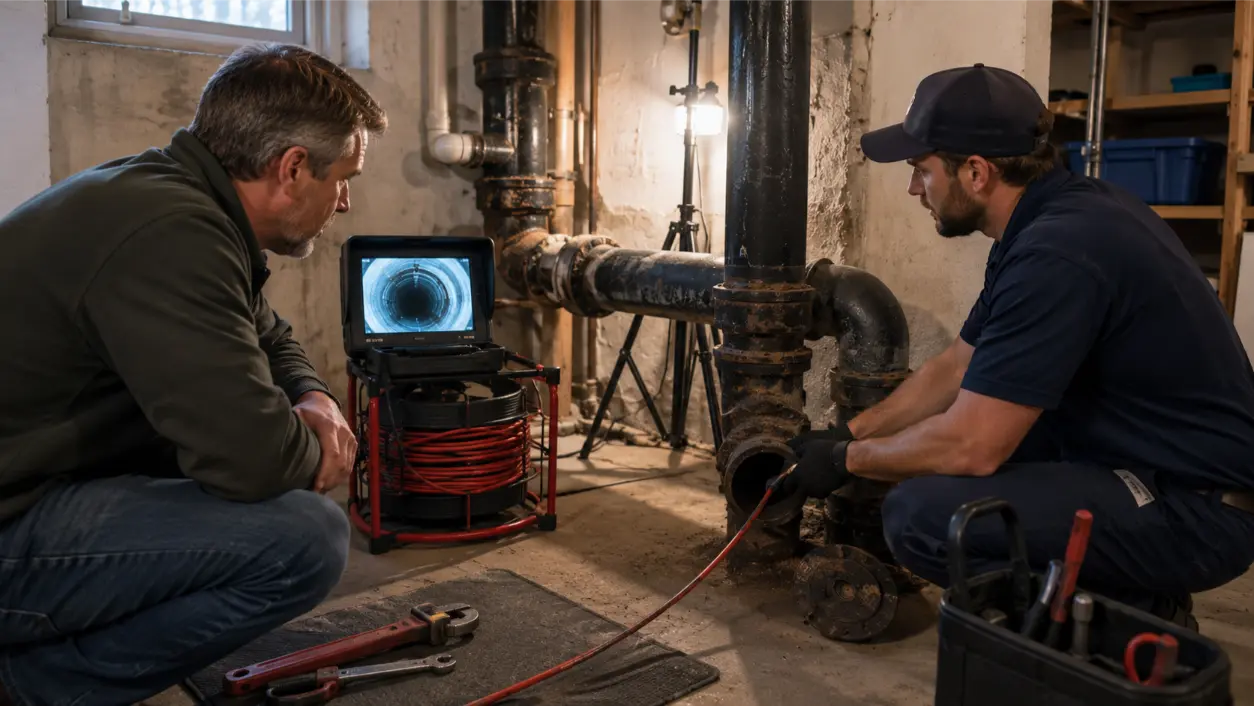 Cast iron sewer pipe problems can cause recurring clogs even after cleaning. Learn the warning signs, camera findings, and repair options to consider.