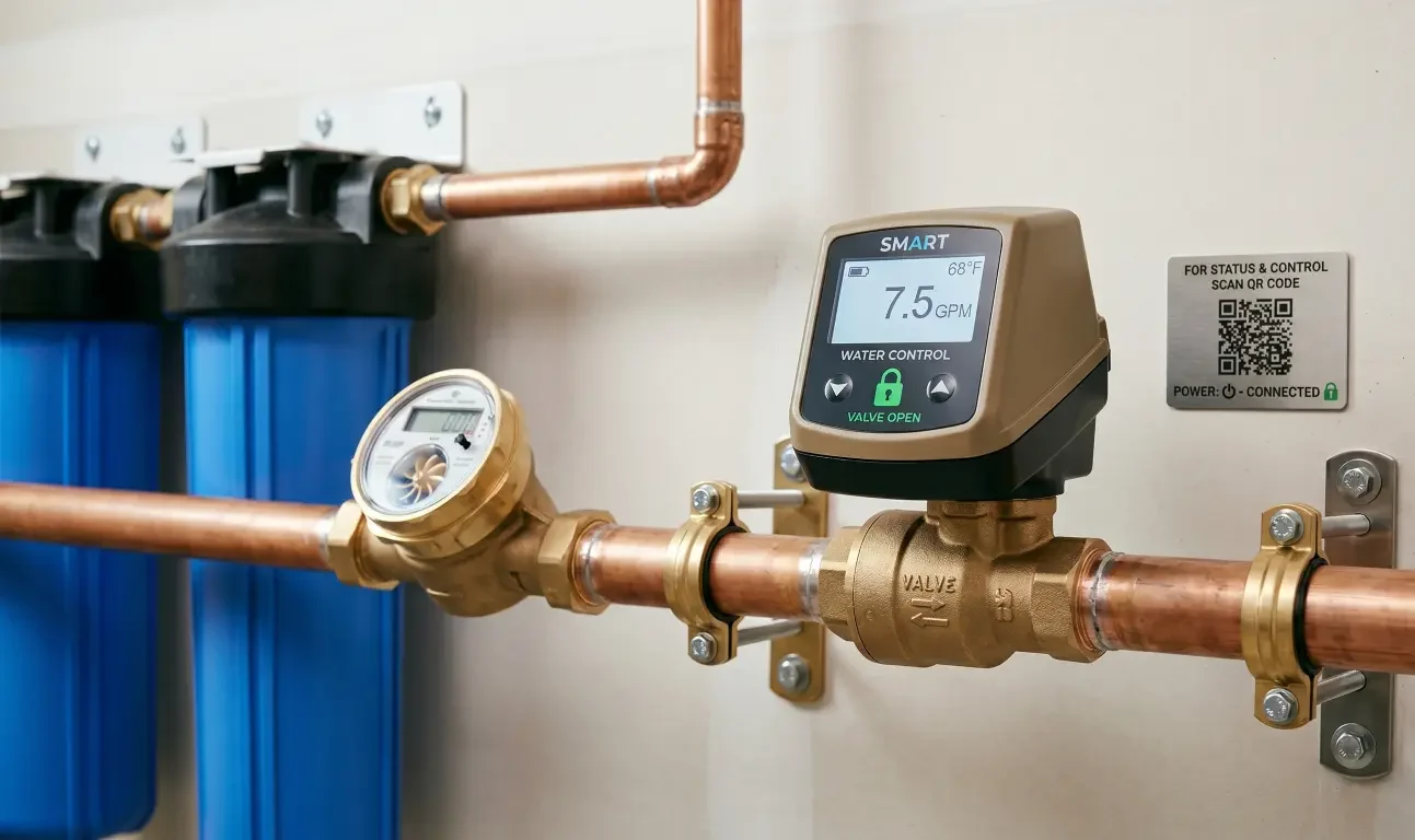 Learn what a smart water shutoff system does, how leak detection works, where it is installed, and when to call Daniels Plumbing Services.