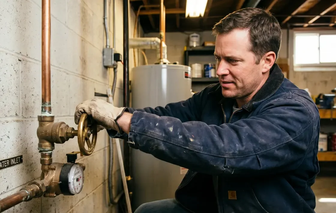 Replace main water shutoff valve? Learn when it’s worth it, signs of failure, and how to avoid losing control during a plumbing emergency.