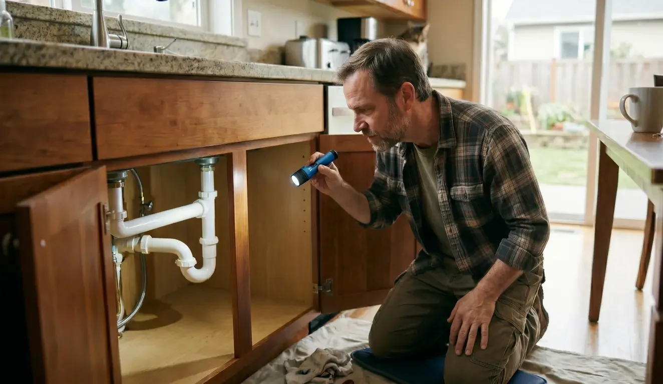 Use this annual plumbing inspection checklist to spot leaks, aging components, and maintenance issues before they turn into bigger home repairs.