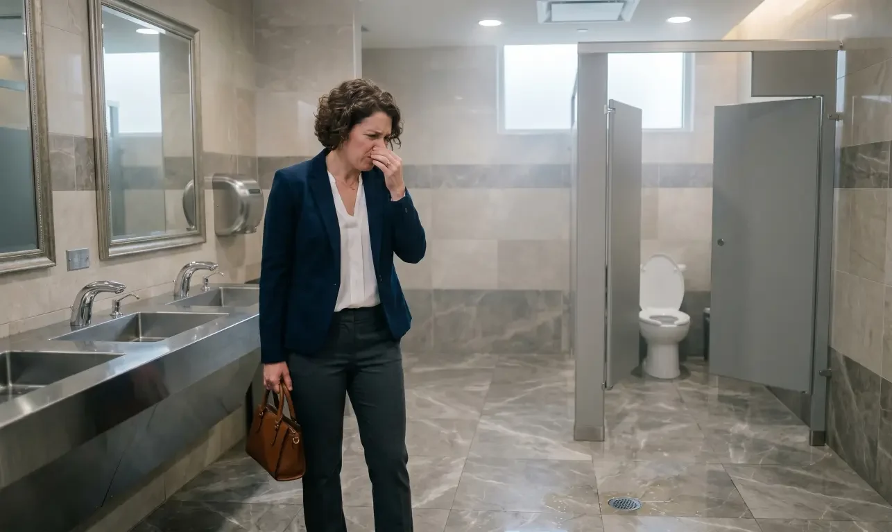 What Causes Sewer Odor in a Commercial Restroom? Learn the most common causes, how to diagnose the issue, and fix.